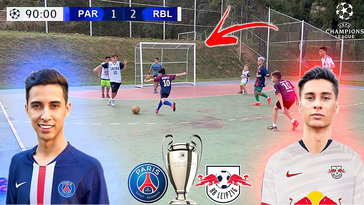 UEFA CHAMPIONS LEAGUE SEMIFINAL PSG vs RB LEIPZIG DESAFIOS DE FUTEBOL ‹ Rikinho ›
