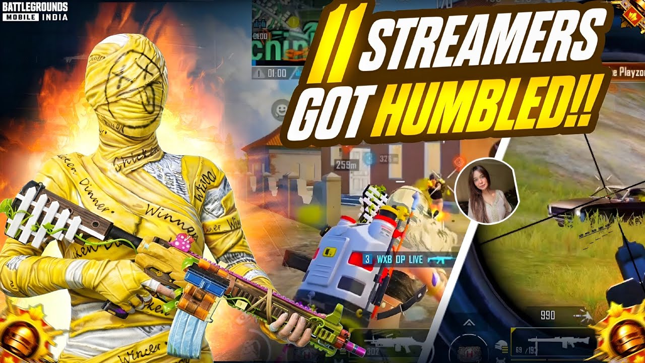 11 Streamers Got Humbled!! Kyno Vs Streamers🔥 Intense Clutches Against Streamers🤯| BGMI