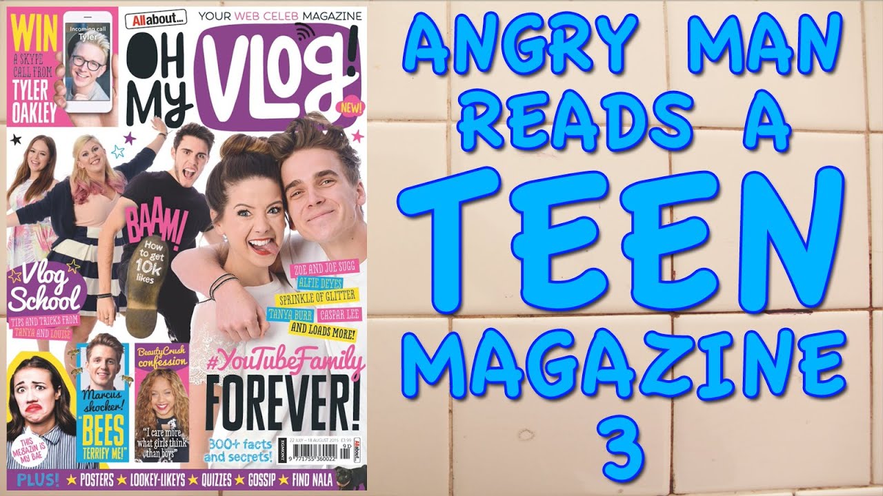 Angry Man Reads a Teen Magazine 3