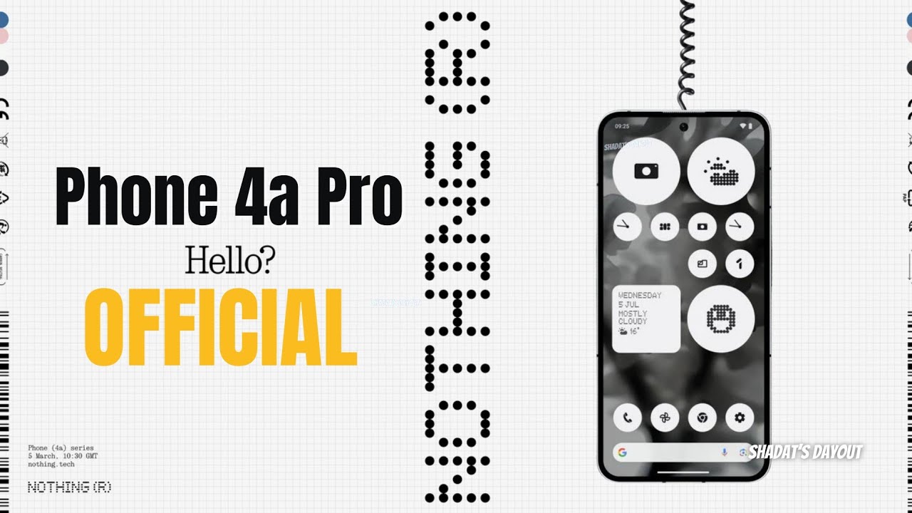 Официальный тизер Nothing Phone 4a Pro - наконец-то он здесь!