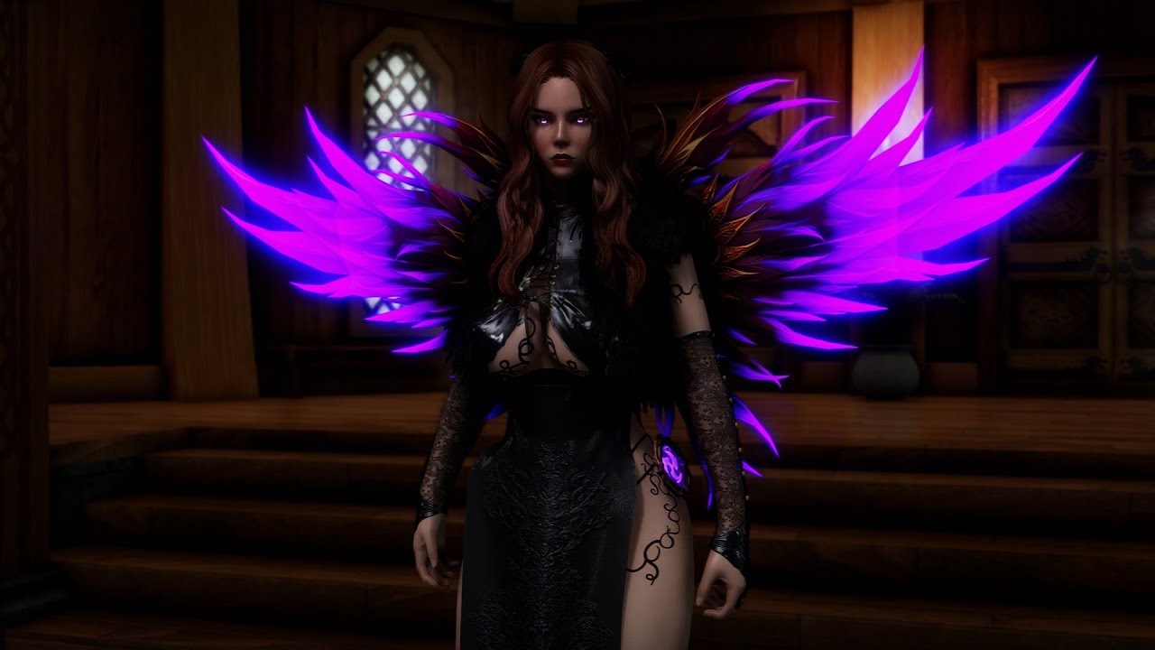 Skyrim Se Witchy Wings Pack Mod