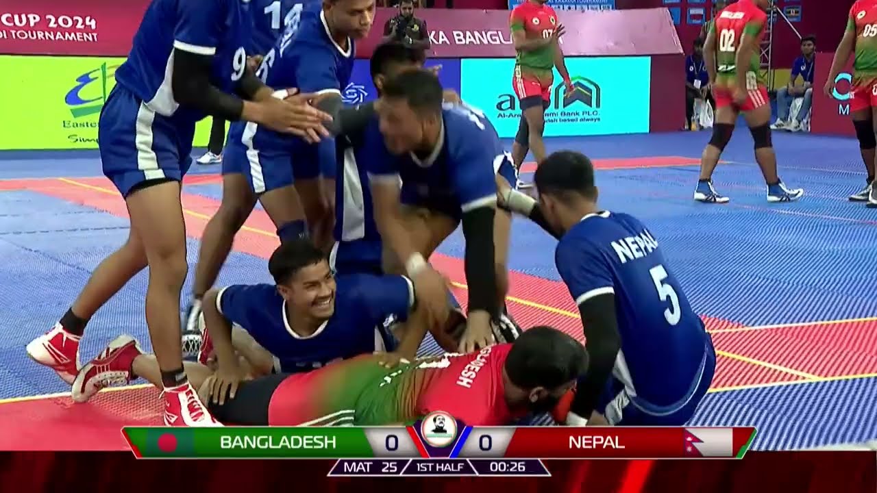 BANGLADESH vs NEPAL Match Highlights | Bangabandhu Cup 2024 International Kabaddi Tournament