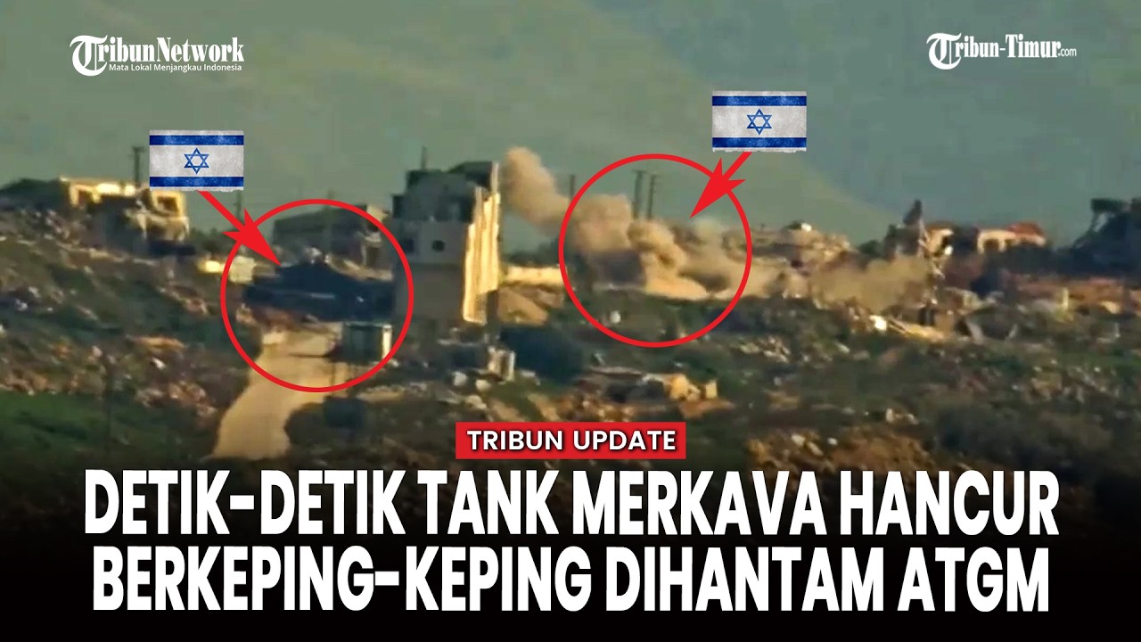 Tank Merkava Andalan Israel Dihantam Tembakan Hizbullah di Kafr Kila, Dua Tentaranya Terluka