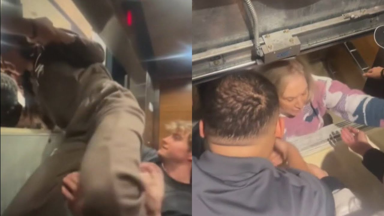 Family Of 11 Trapped In Stalled Elevator
