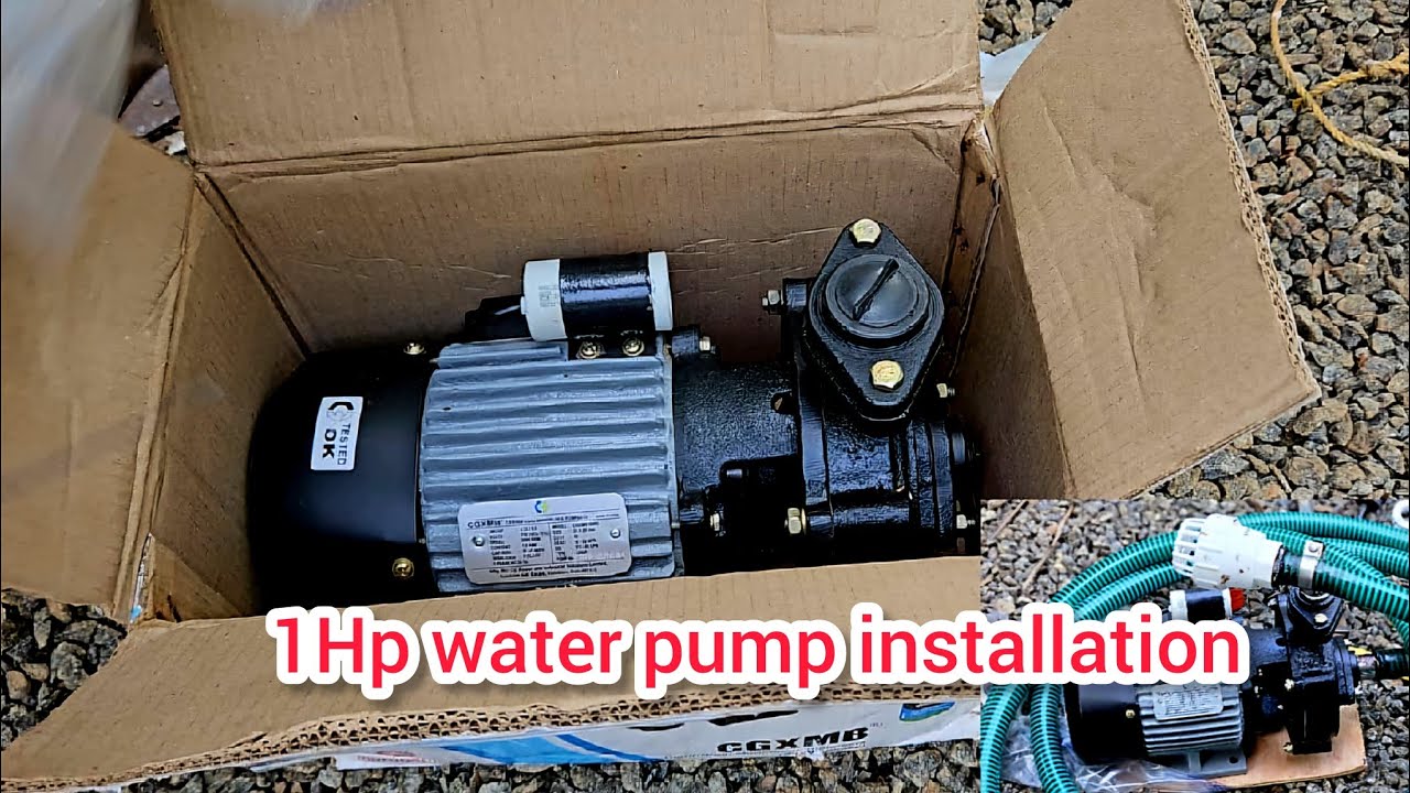 1 HP monoblock water pump fitting | water pump installation | motor fitting | plumbing tips unknown