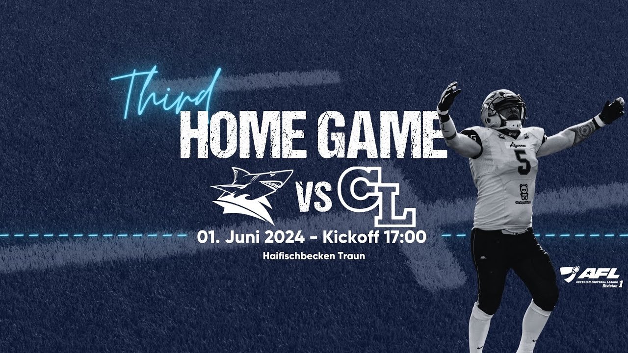 Livestream AFL DIV I Steelsharks Traun vs. Carinthian Lions