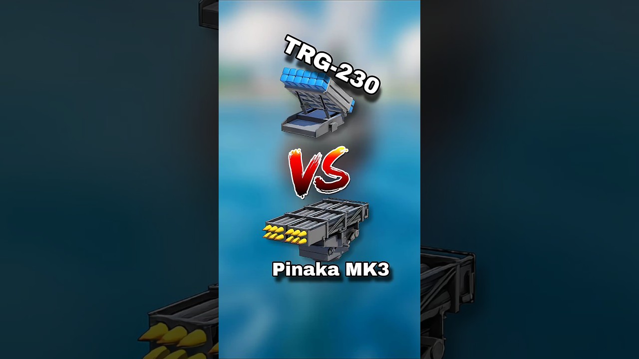 3x TRG 230 Vs 3x Pinaka MK3, Rocket Launcher ranked and market #modernwarship #shorts