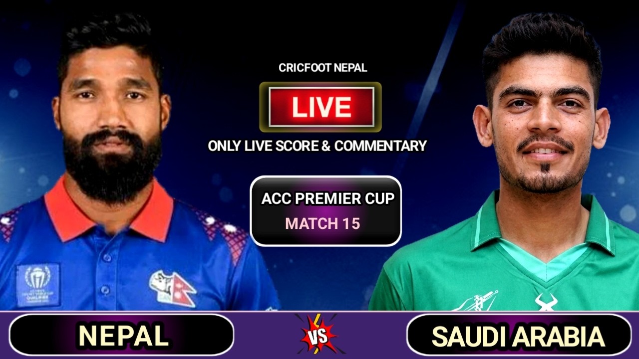 Nepal vs Saudi Arabia Cricket Live Scores Commentary | Acc Premier Cup 2026 | Cricfoot Nepal