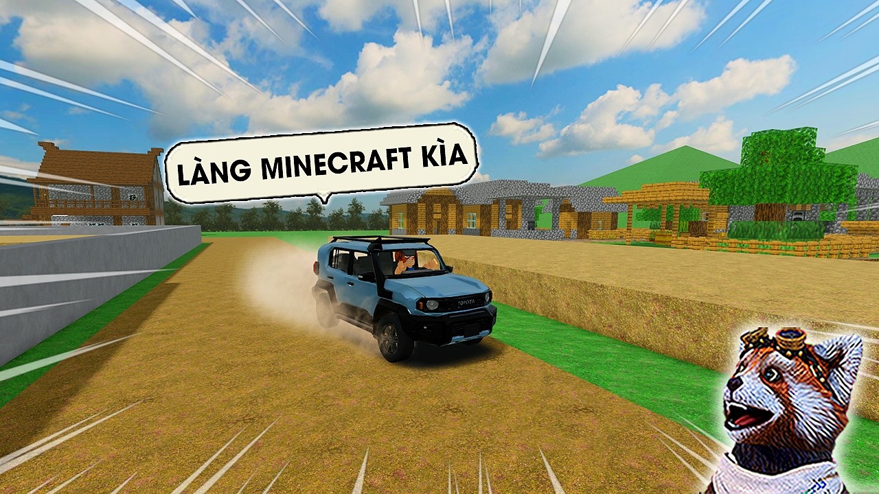 M&Igrave;NH BẤT NGỜ T&Igrave;M THẤY L&Agrave;NG MINECRAFT KHI ĐANG L&Aacute;I XE TR&Ecirc;N ĐƯỜNG Đ&Egrave;O NGUY HIỂM NHẤT ROBLOX VIỆT NAM
