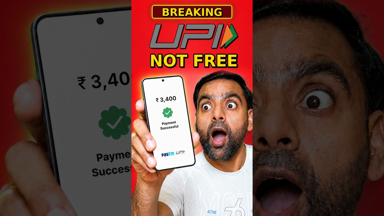 UPI Not Free anymore - New Govt Rule 😲
