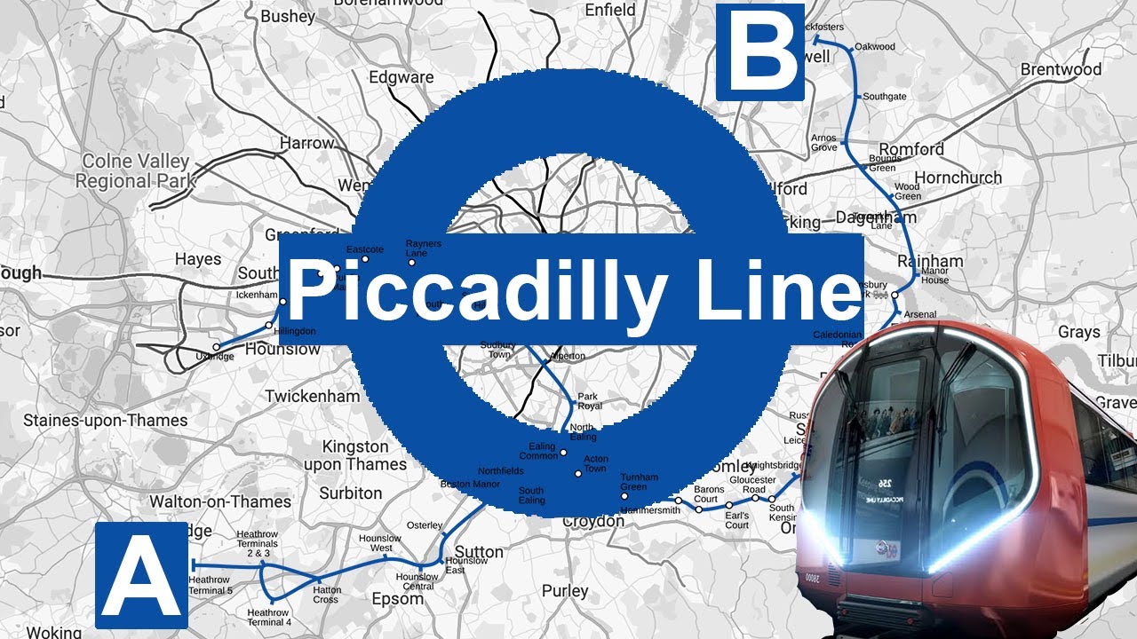 Piccadilly Line Full Journey Heathrow Airport to Cockfosters 2024