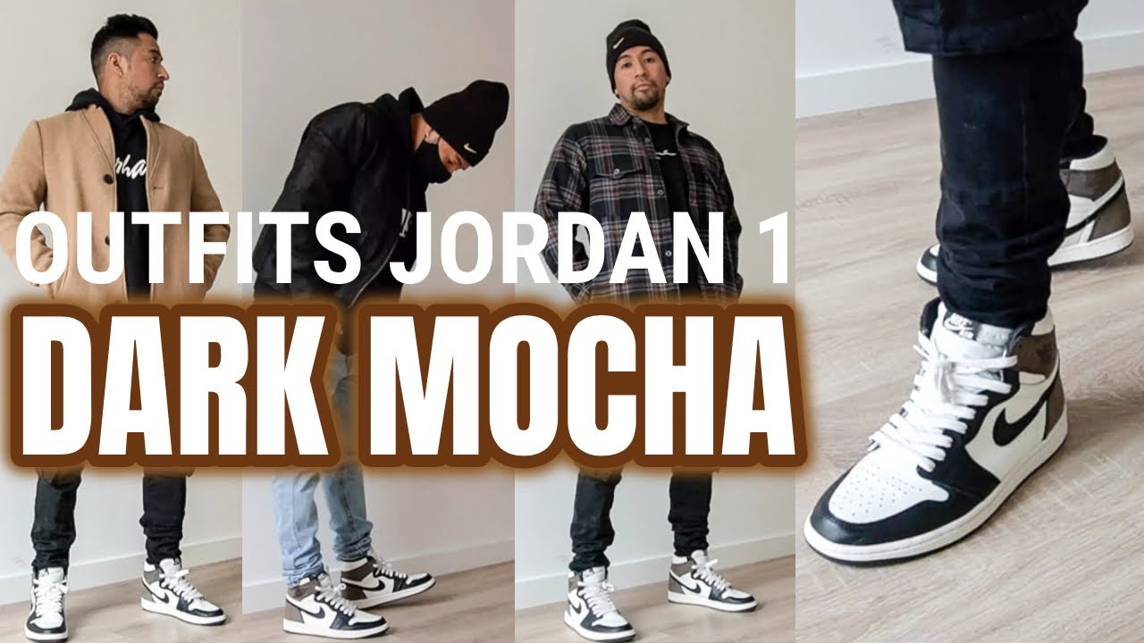 ☕COMO VESTIR JORDAN 1 DARK MOCHA / How to style jordan 1 Dark Mocha☕