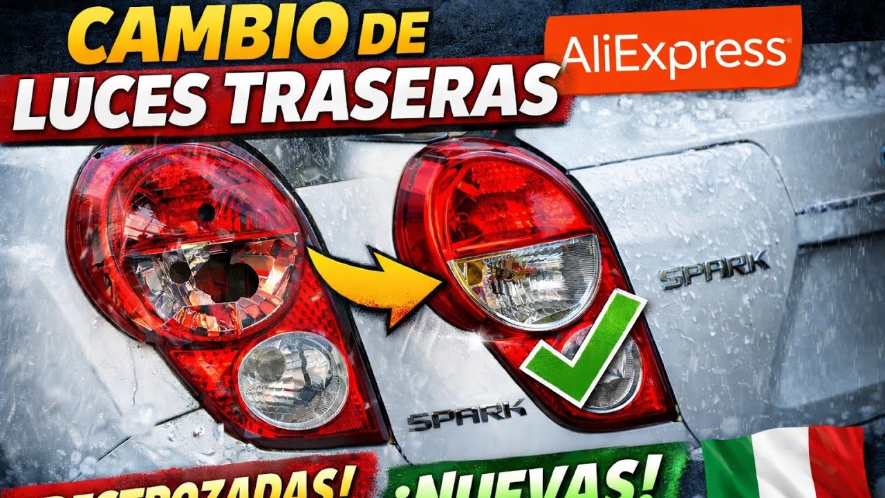 Cambié las luces de mi Chevrolet Spark por GRANIZO ⛈️ | ¡Repuestos baratos de AliExpress! 📦