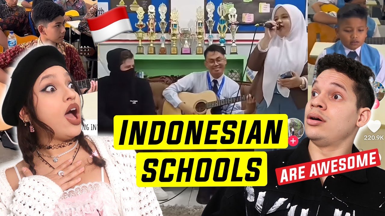 INDONESIAN SINGING SCHOOLS are AMAZING!  Latinos react to Viral Indonesian SINGING Schools!