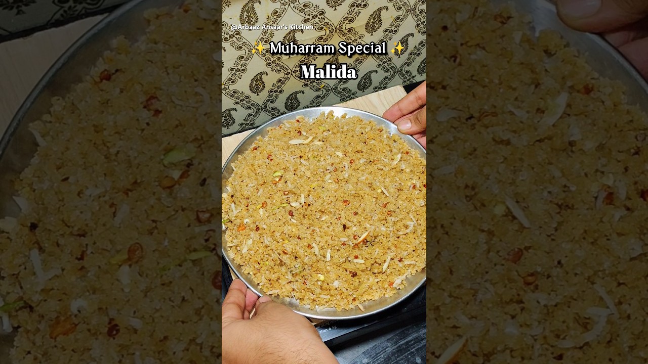 Malida | Muharram Special ✨ Malida Aata Sa Bana Malida #shorts #malida #arbaazansaarkitchen