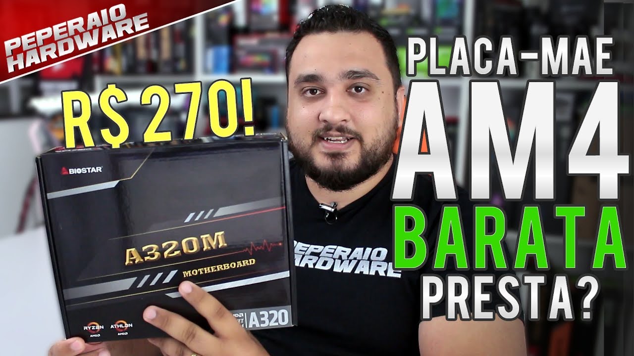A placa AM4 Ryzen mais barata (R$ 270) Presta? Review BIOSTAR A320MH / Testes do VRM FLIR / RAM 3400