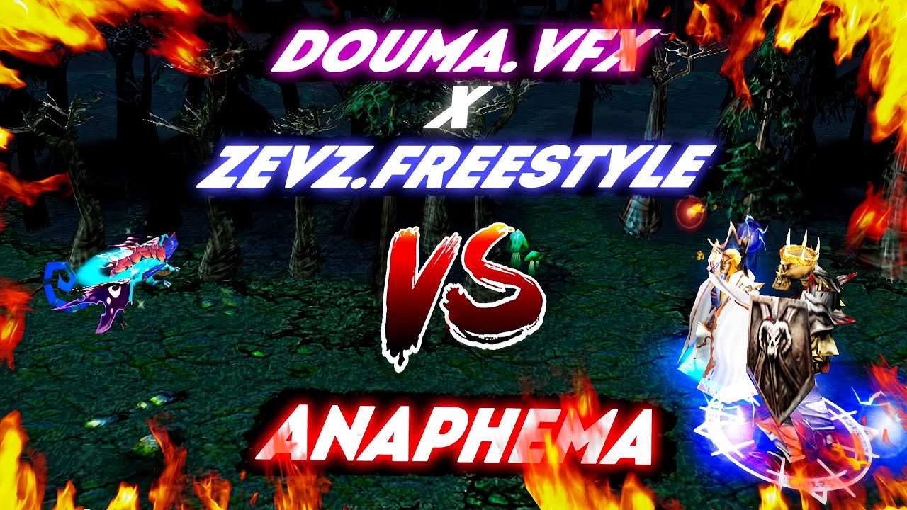 Douma.vfx + ZevZ.Freestyle VS Anaphema | DOTA ALLSTARS!