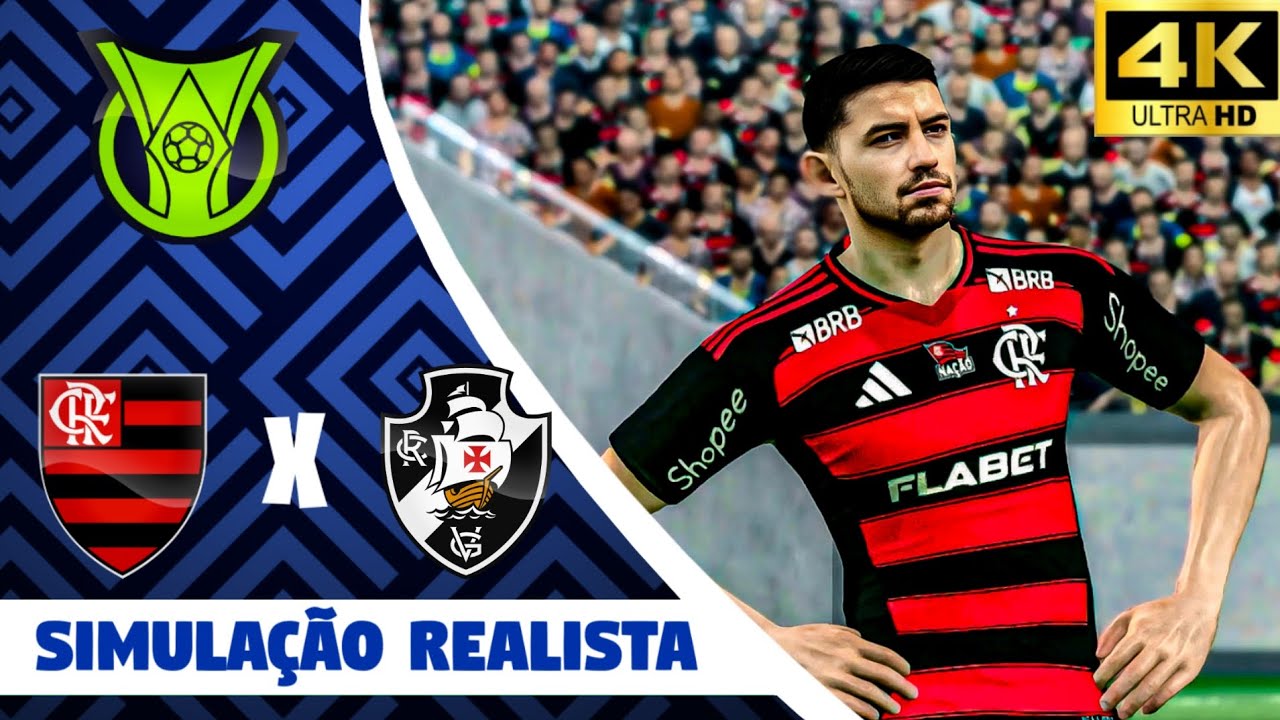 Flamengo x Vasco (21/09/2025) Brasileirão 2025 - SIMULAÇÃO REALISTA - ONFIRE 5.1