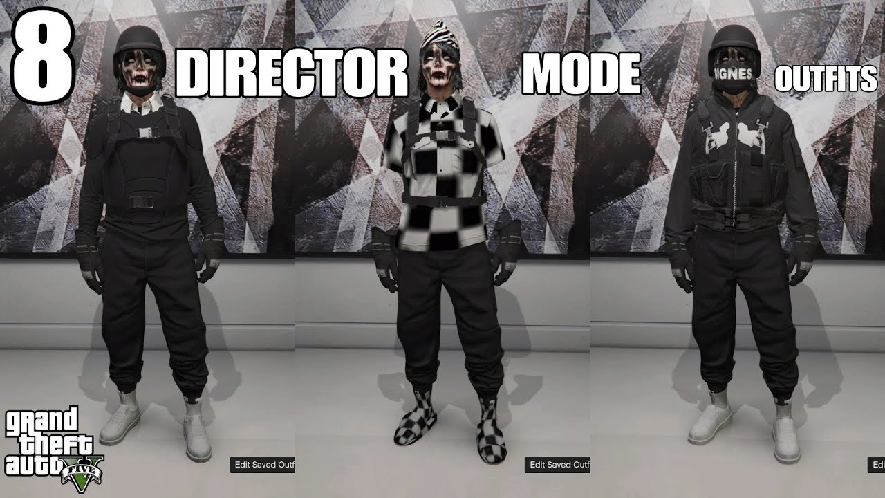 (PATCHED)GTA 5 ONLINE MY TOP 8 DIRECTOR MODE OUTFITS +COMPONENTS