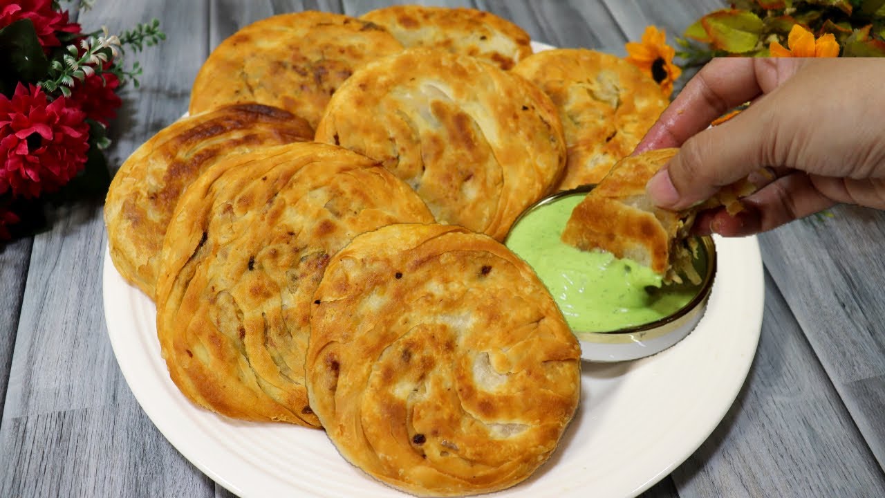 New Style Chicken Lacha Paratha Recipe 😍| Sunday Special Nashta Recipe | Chicken Paratha By Maria