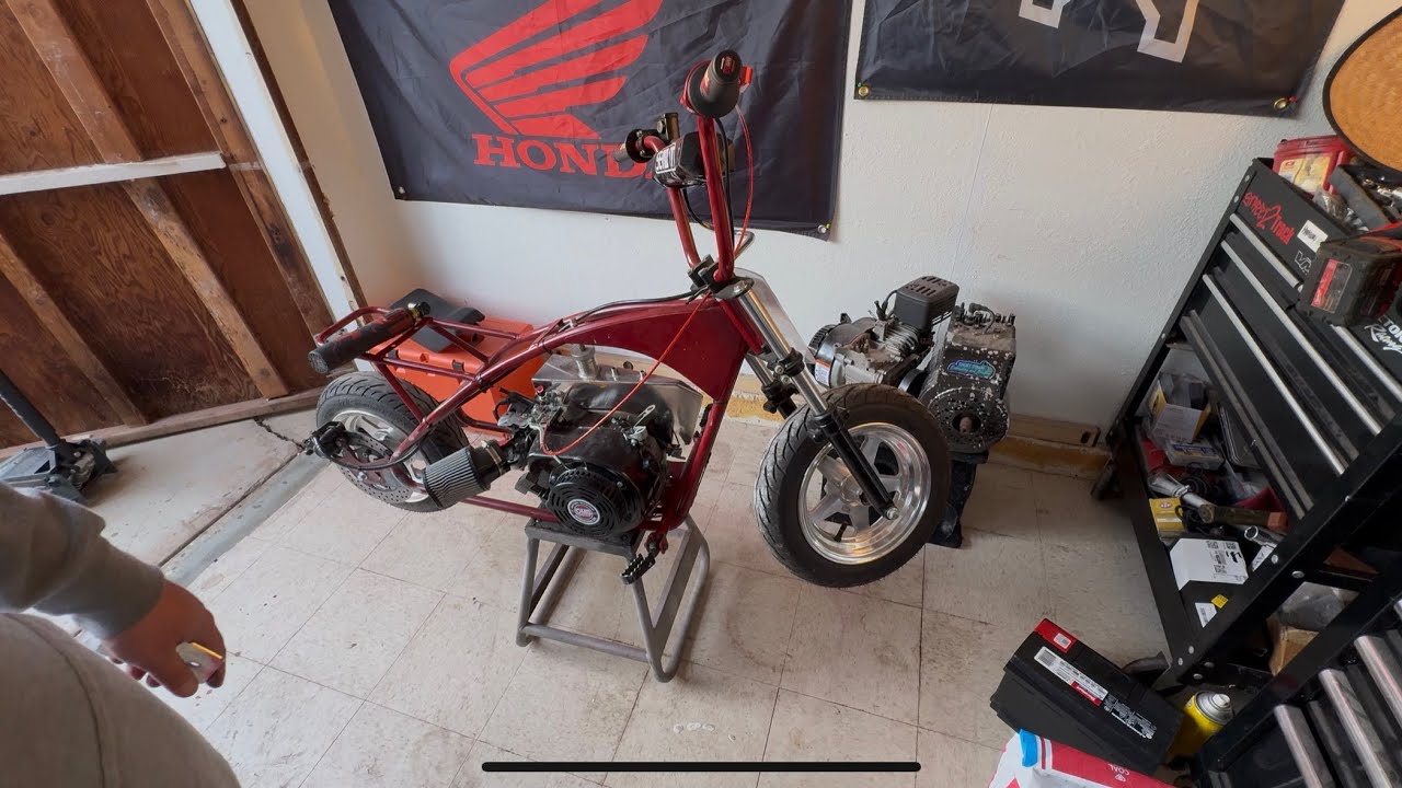 Motovox drag bike build part 1 the tear down ! 