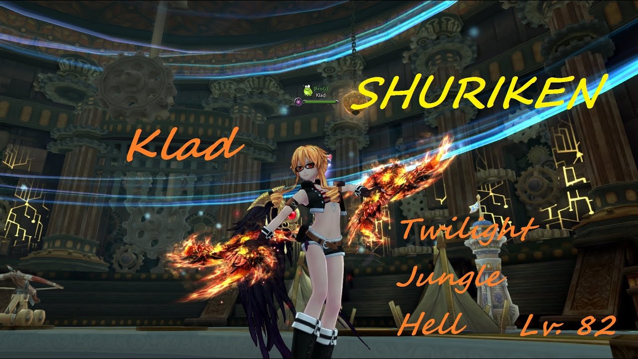 Aura Kingdom - Klad Solo Twilight Jungle Hell - Lv. 82 Shuriken/Greatsword #1