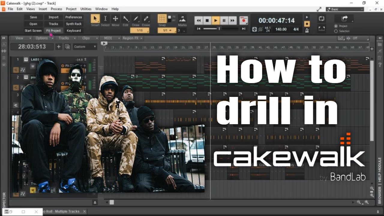 How to Drill in Cakewalk by BandLab (Free Project)