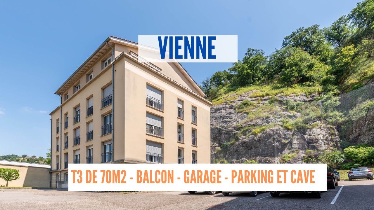 VIENNE:  1 Place d'Arpot  T3 70m2 avec terrasse - Garage - 1 place de stationnement et cave