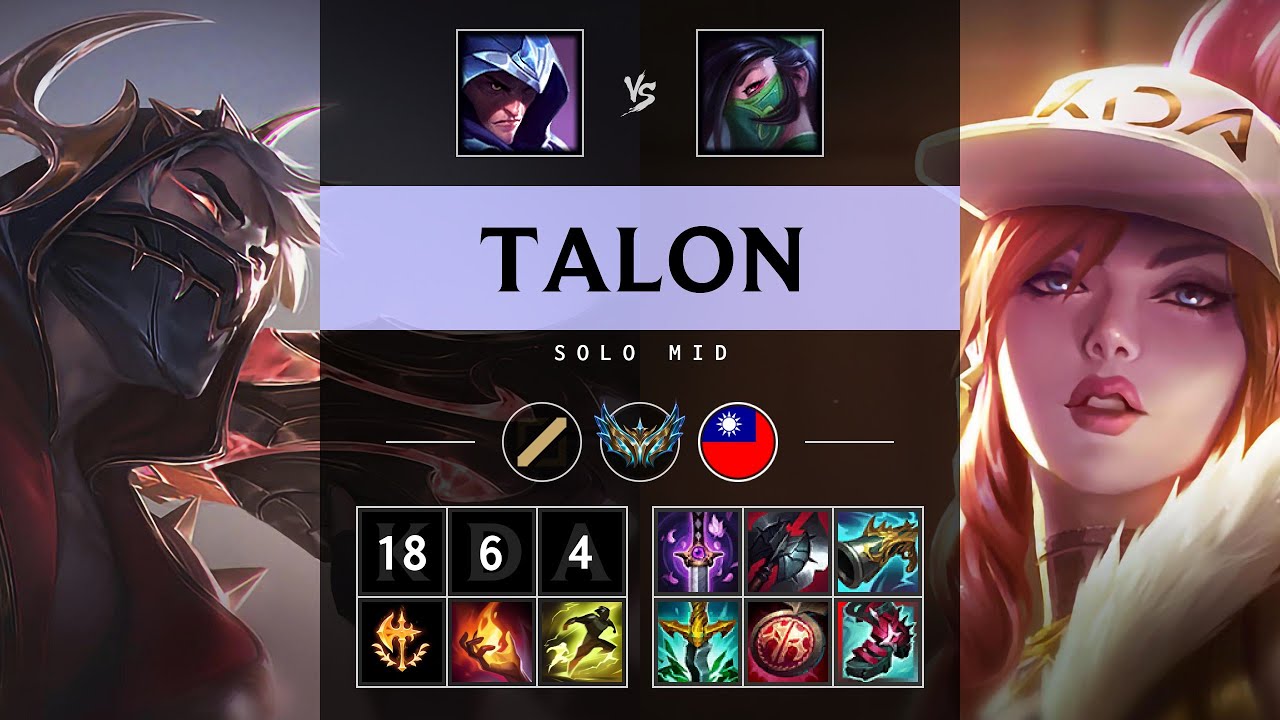 Talon Mid vs Akali - TW Challenger Patch 25.19