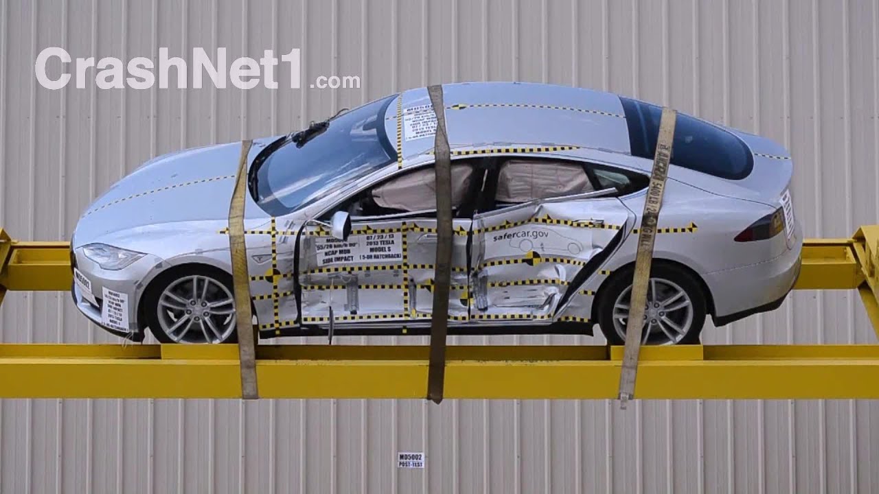 2013 Tesla Model S | Side Crash Test Documentation | CrashNet1
