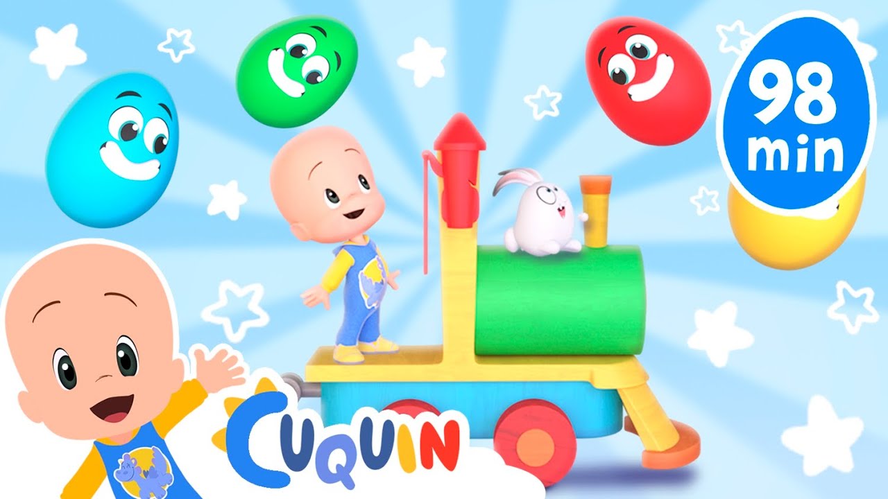 O trem das canções de Cuquin e mais vídeos 🚂🎵 Desenhos animados para bebês