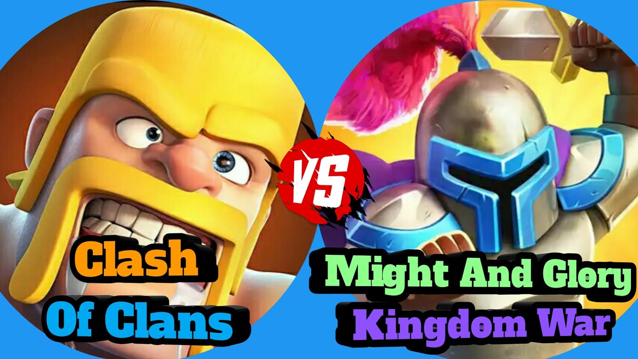 Clash Of Clans Vs Might and Glory: Kingdom War |Troops|Heroes|Buildings| Gameplay HD