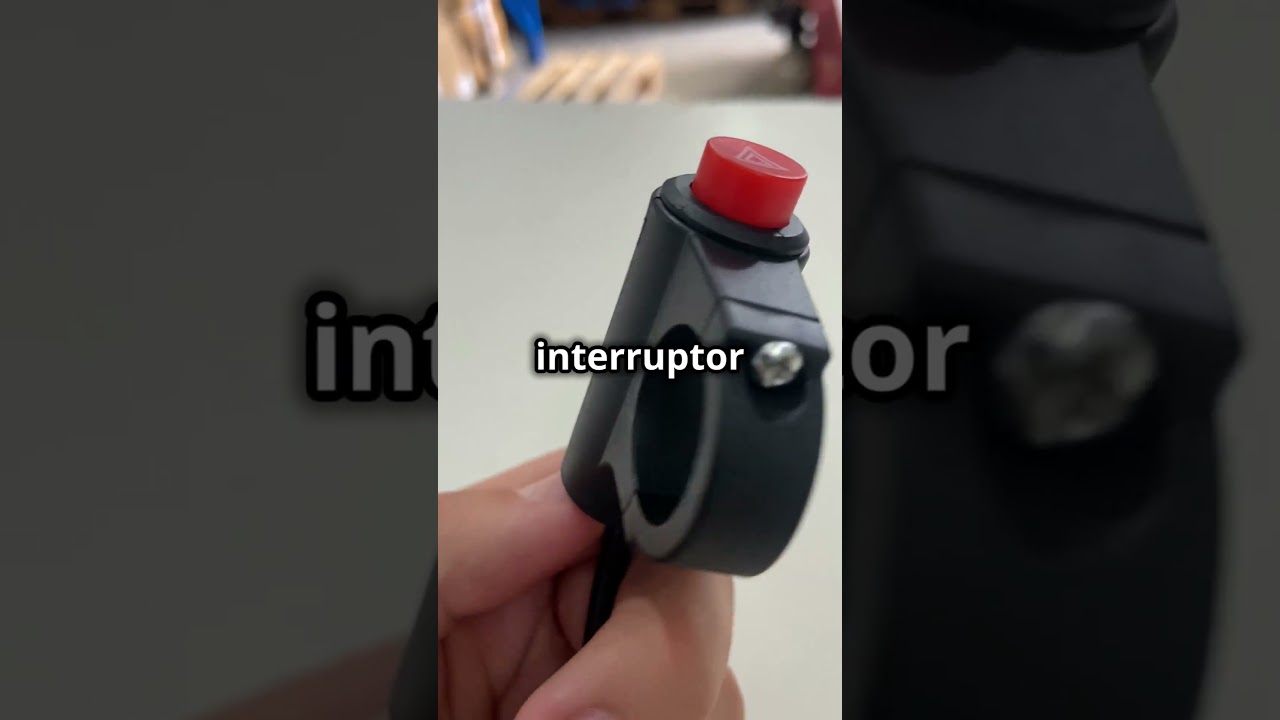 Interruptor punho bot&atilde;o pisca alerta universal carro moto 3 fios com suporte de fixa&ccedil;&atilde;o