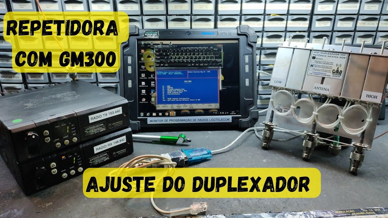 REPETIDORA COM GM300 - CONFIGURAÇÕES E AJUSTE DO DUPLEXADOR