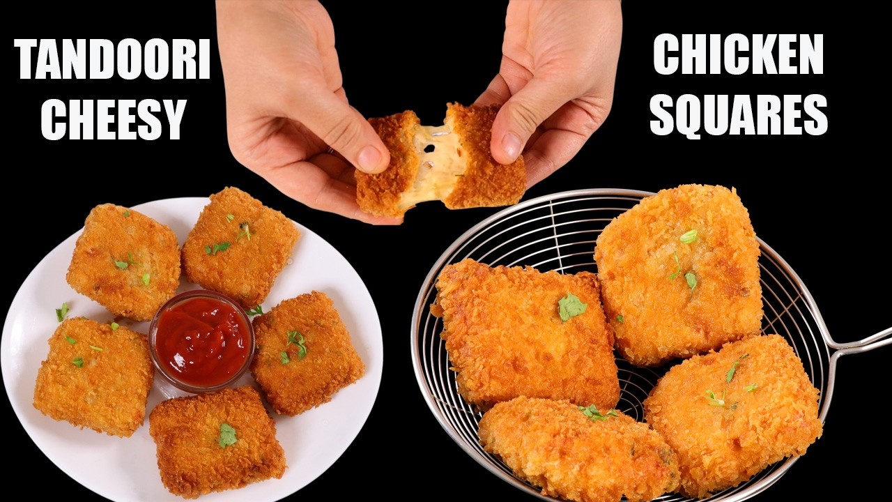 RAMZAN SPECIAL AAJ KI IFTAR TANDOORI CHEESY CHICKEN SQUARES