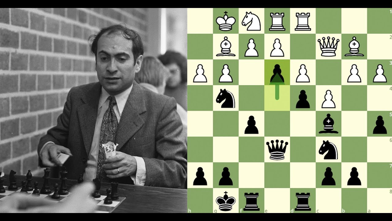 Mikhail Tal mostra no tabuleiro que 2 + 2 = 5