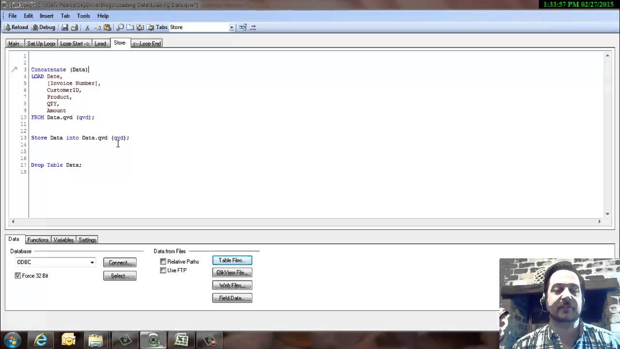 QlikView #011 Loading Data - 02 Storring A QVD file