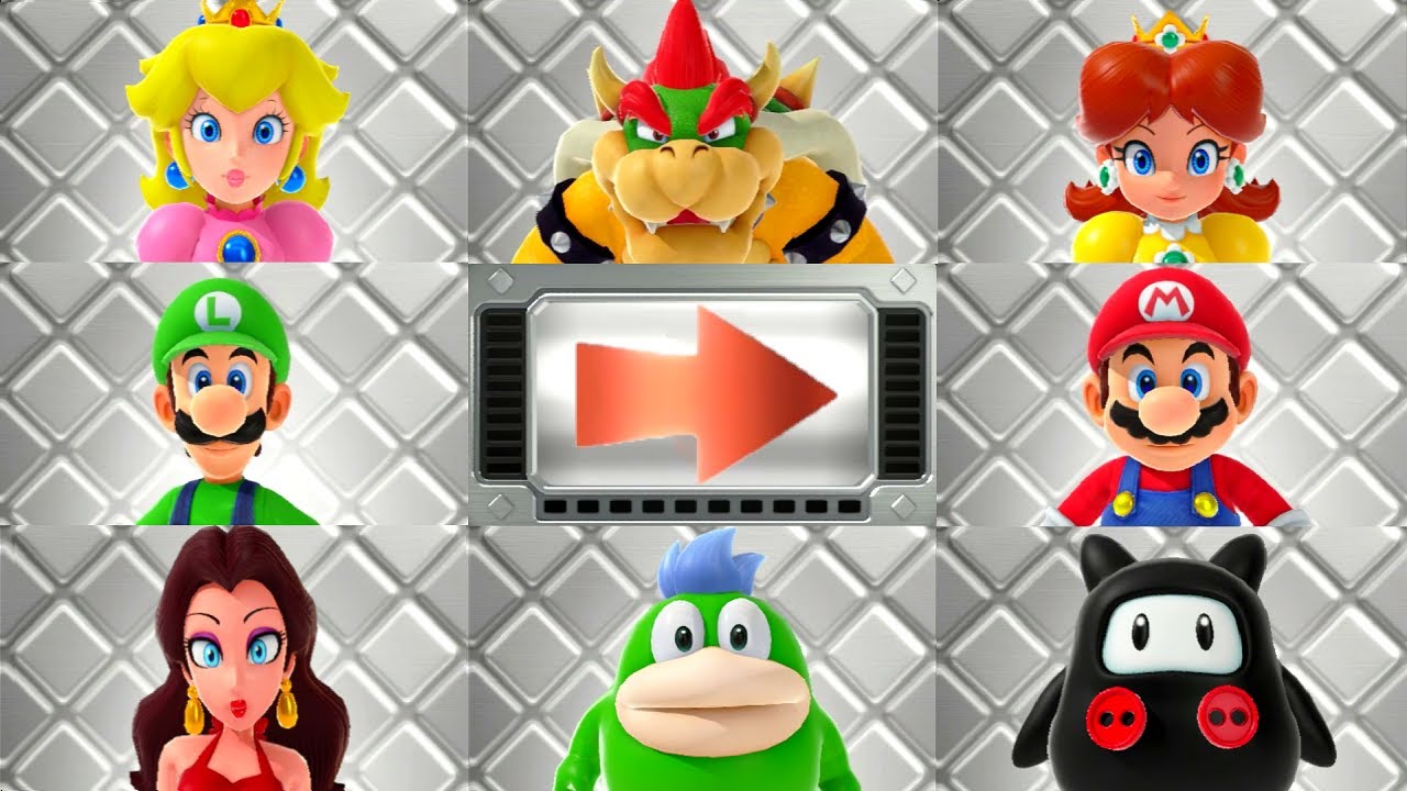 Super Mario Party Series - All 8 Player Team Minigames