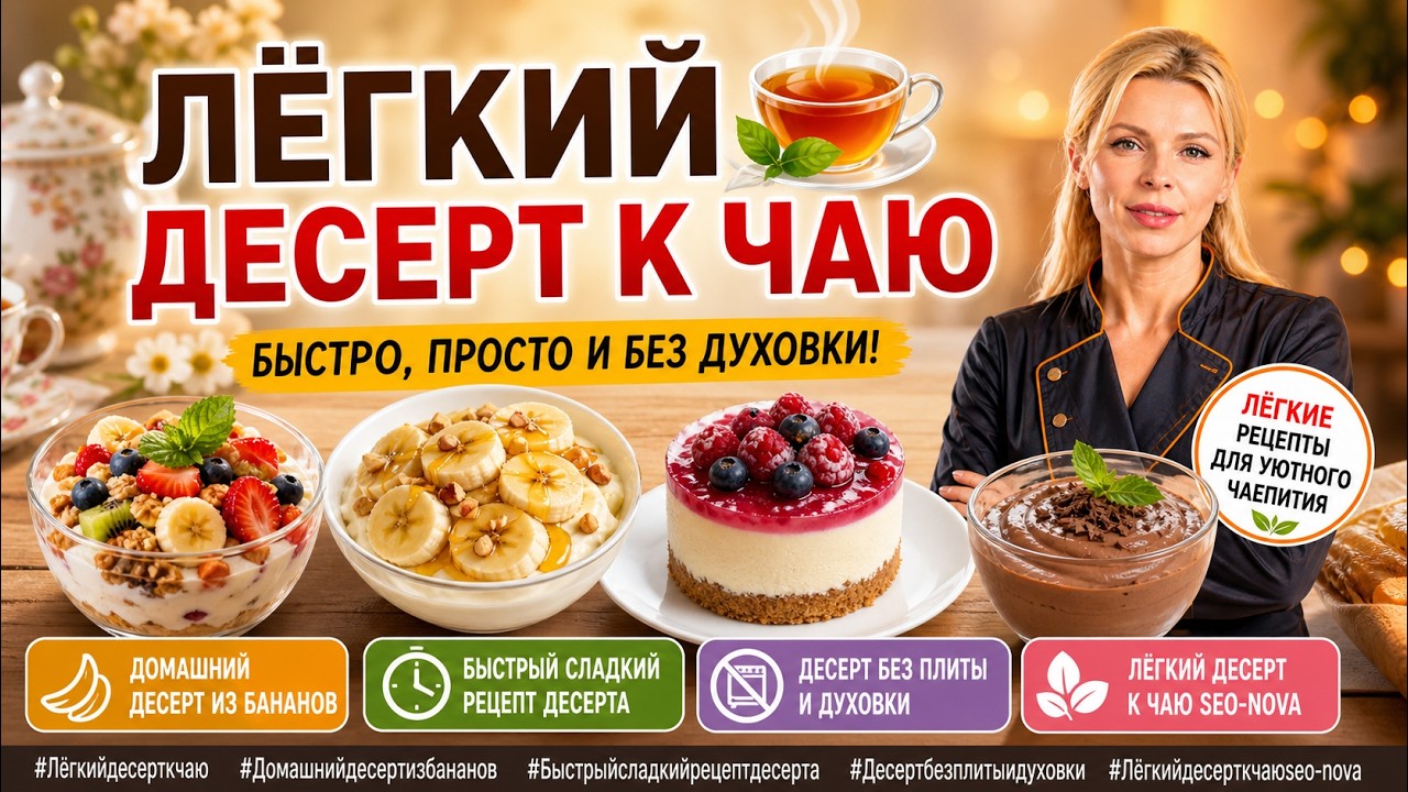 Лёгкий десерт к чаю