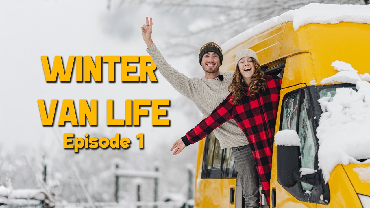 STUCK IN THE SNOW: First Day of Winter VAN LIFE