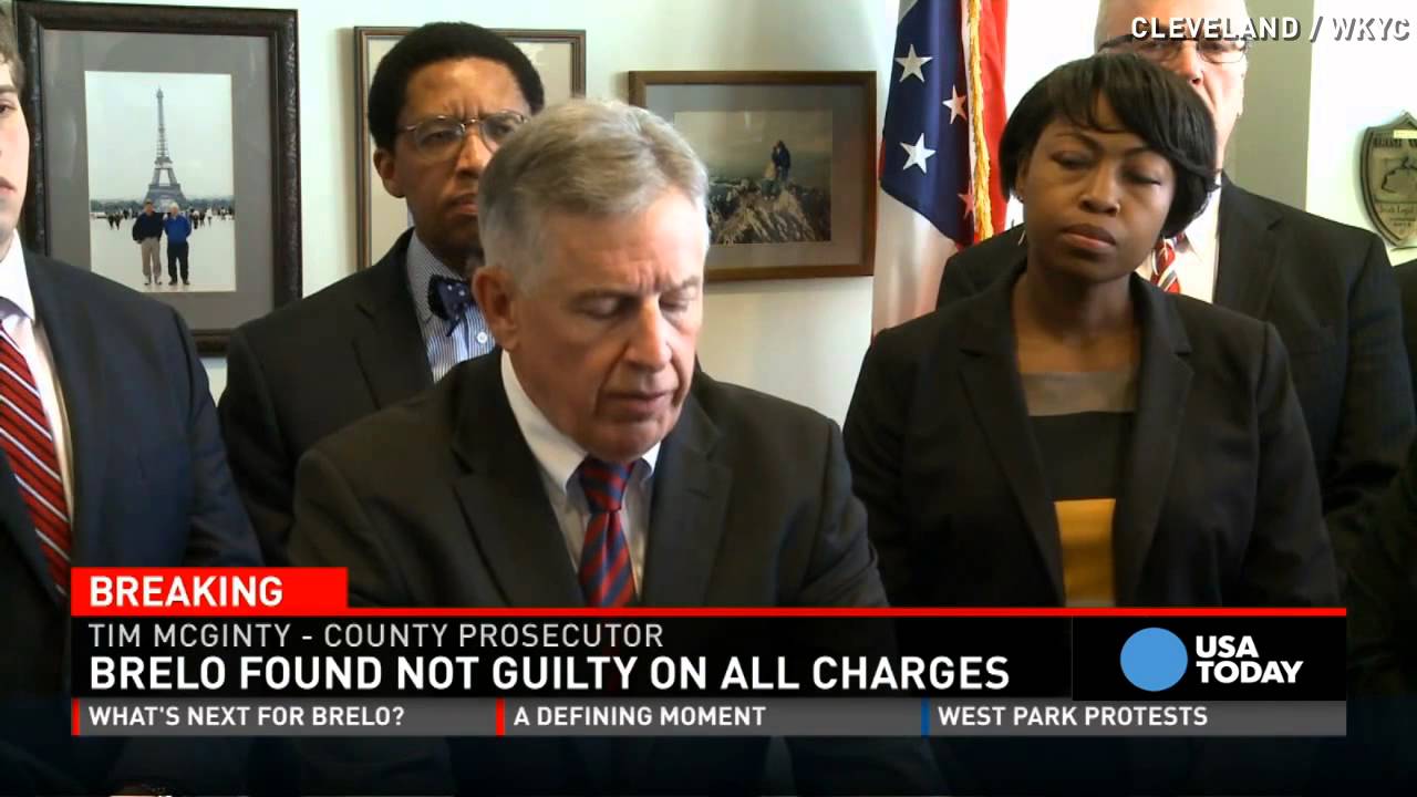 Watch Michael Brelo's reaction as not guilty verdict read