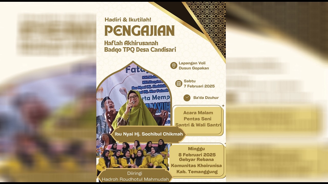 GEBYAR REBANA DALAM RANGKA HAFLAH AKHIRUSSANAH BADKO TPQ DESA CANDISARI TLOGOMULYO TEMANGGUNG 2026