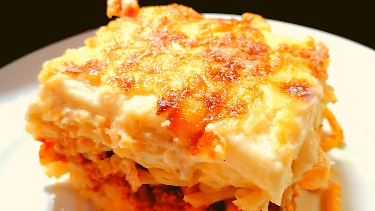 Pastitsio (gratin de macaroni) recette grecque délicieuse