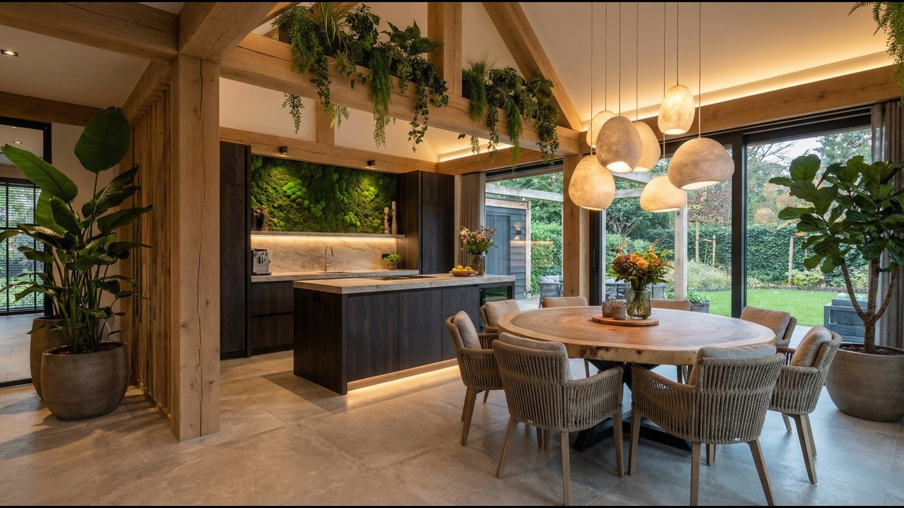 Luxury Biophilic Design: Modern Homes with Plants & Natural Elements