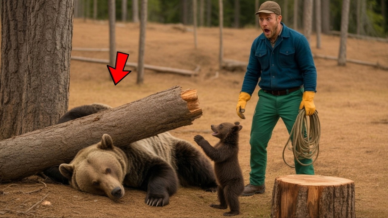 Медвежонок умолял спасти умирающую мать. Мужчина сделал невозможное!