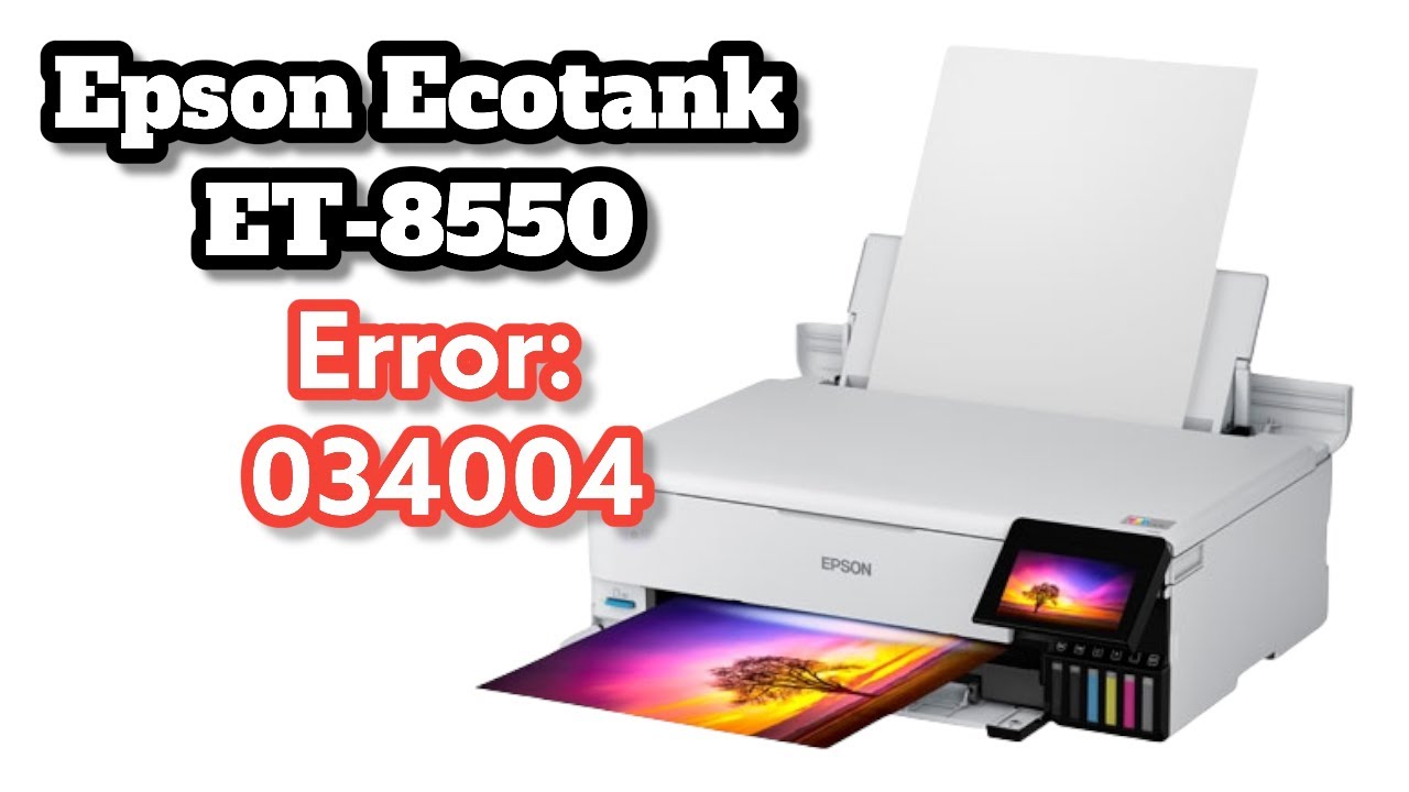 Epson EcoTank ET-8550 Код ошибки 034004