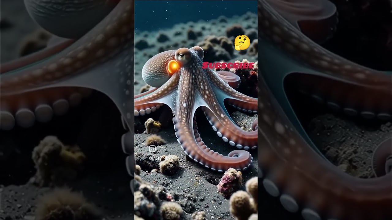 🧠 The Octopus: Eight Arms, Nine Brains, Infinite Intelligence#Octopus #MarineLife #OceanMysteries