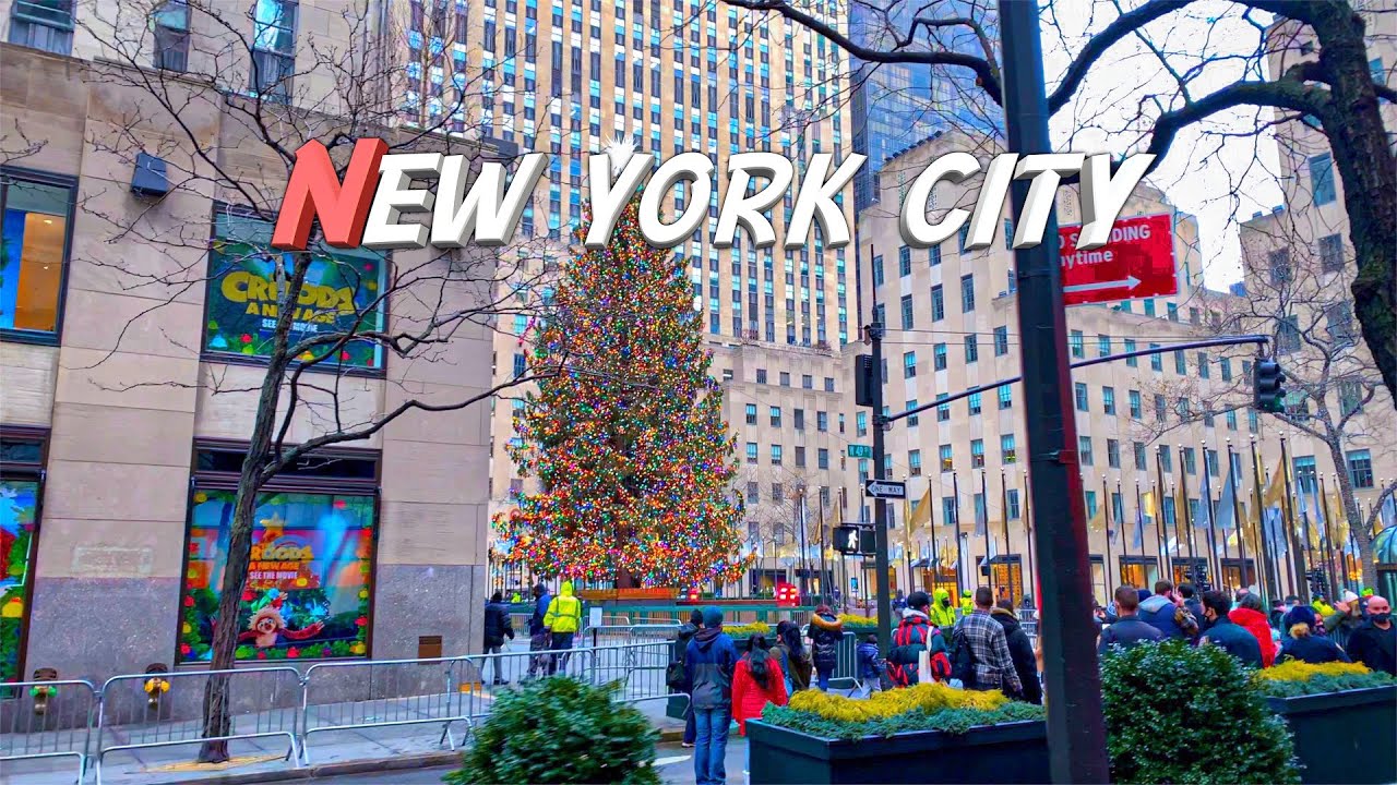 Christmas🎄 Day Walking Tour - New York City - 4K 60fps