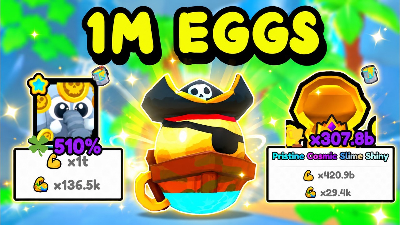 I Hatched 1M EGGS And Got SUPER OP PETS In Arm wrestrle simulator - Roblox