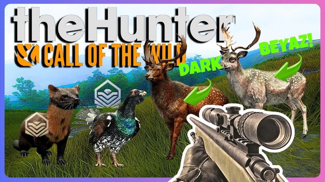 YENİ GELEN TÜM HAYVANLARI VURDUM | DARK SPOTTED VE WHITE ALAGAEYİK AVI | theHunter: Call of the Wild